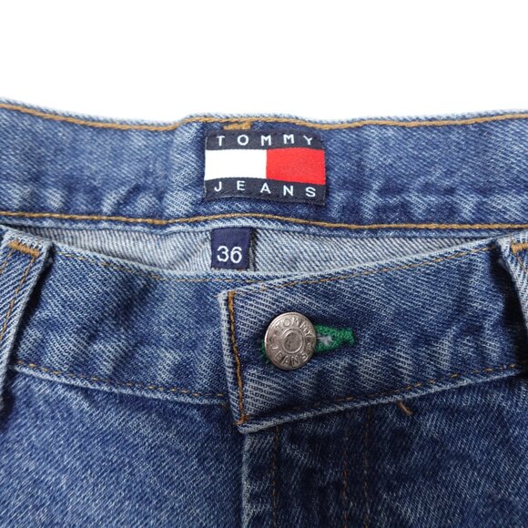 Vintage 90s Tommy Hilfiger Baggy Freedom Jeans Men's 37x30 Made in Canada - Picture 3 of 12